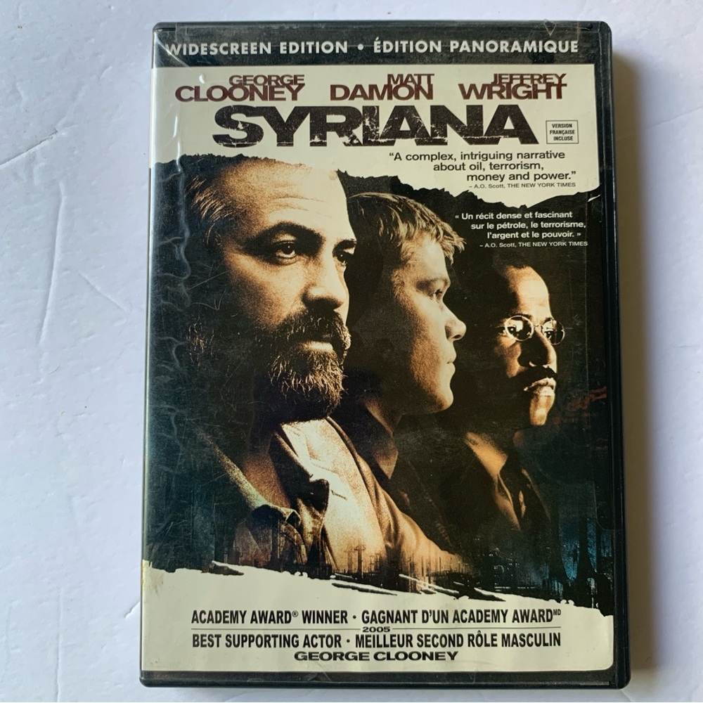 Syriana DVD Widescreen Edition with Black Cover